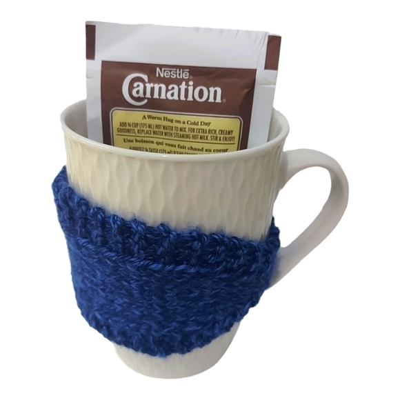 Handcrafted Mug Cozy Set - 14oz, Acrylic Knit - Picture 3 of 4